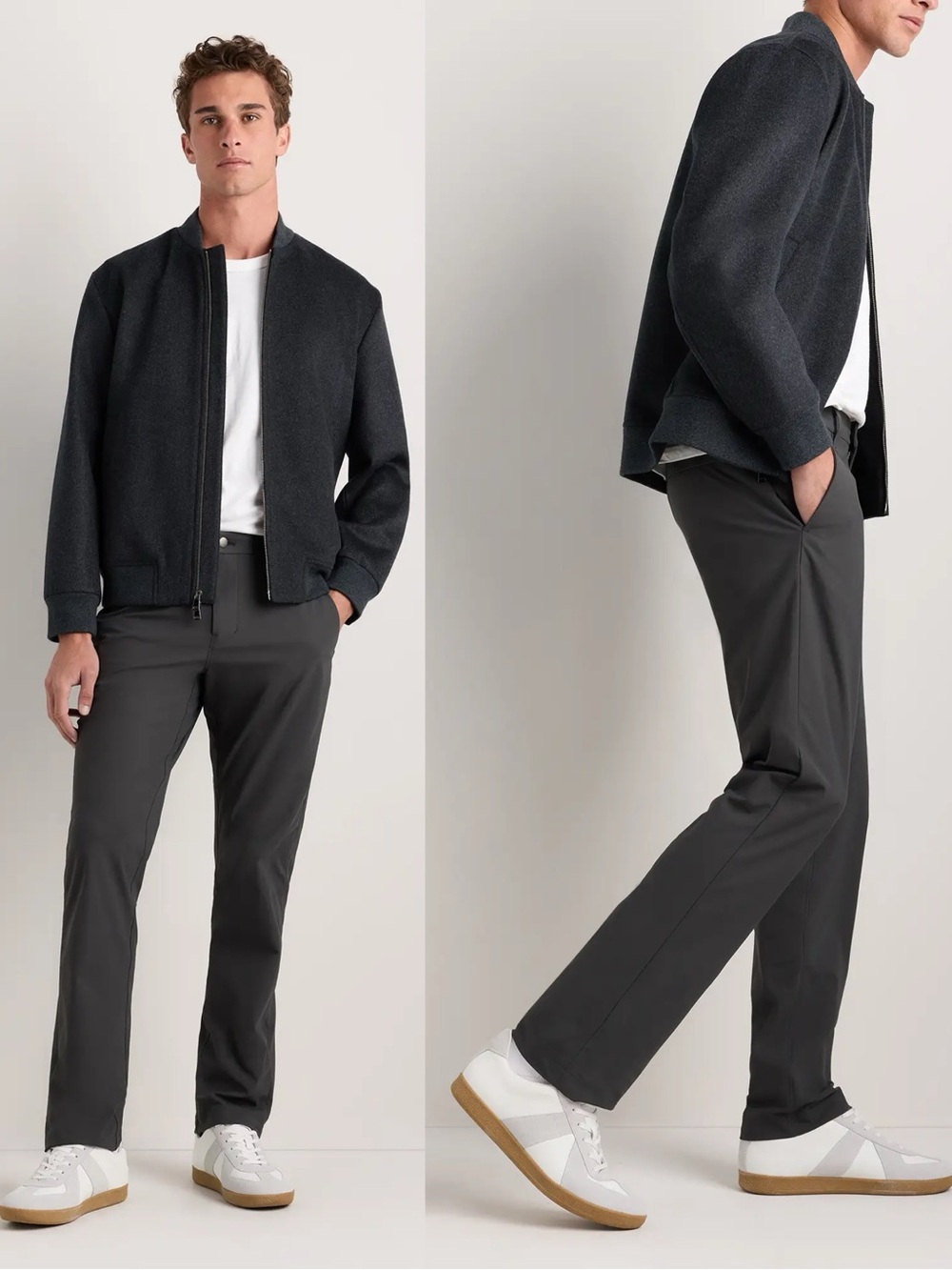 Quince Ultimate Commuter Pants in Steel Grey